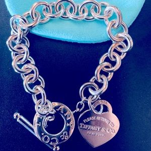 Return To Tiffany Heart Tag Toggle Bracelet